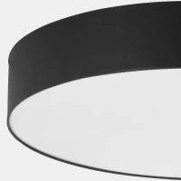 RONDO 6-light ceiling fixture – round black design, magnetic shades - Image 4