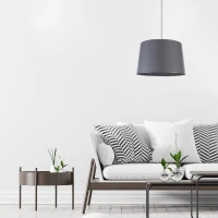 Pakabinamas šviestuvas MAJA, pilkas, E27, 15 W - Nuotrauka 1