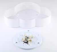 Ceiling and wall light 4 x 15 W – cloud shape, white, E27 - Image 8