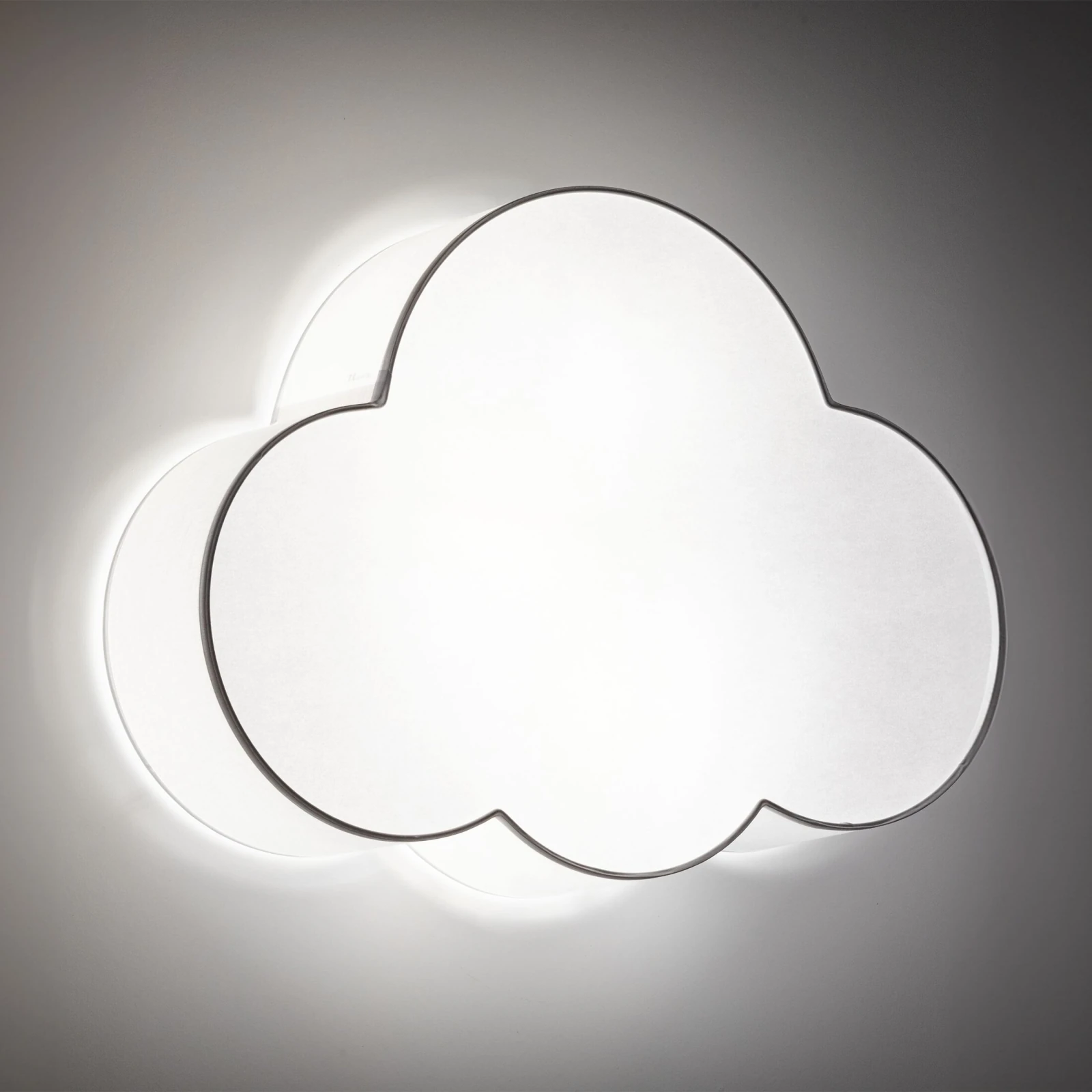 Ceiling and wall light 4 x 15 W – cloud shape, white, E27
