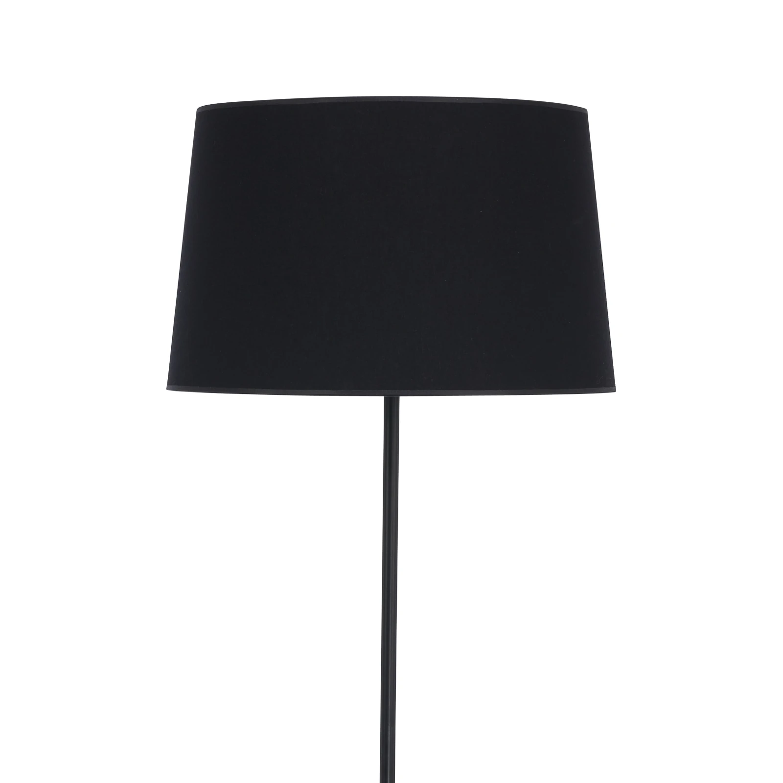 Floor lamp 15 W – round shade, black, E27 socket
