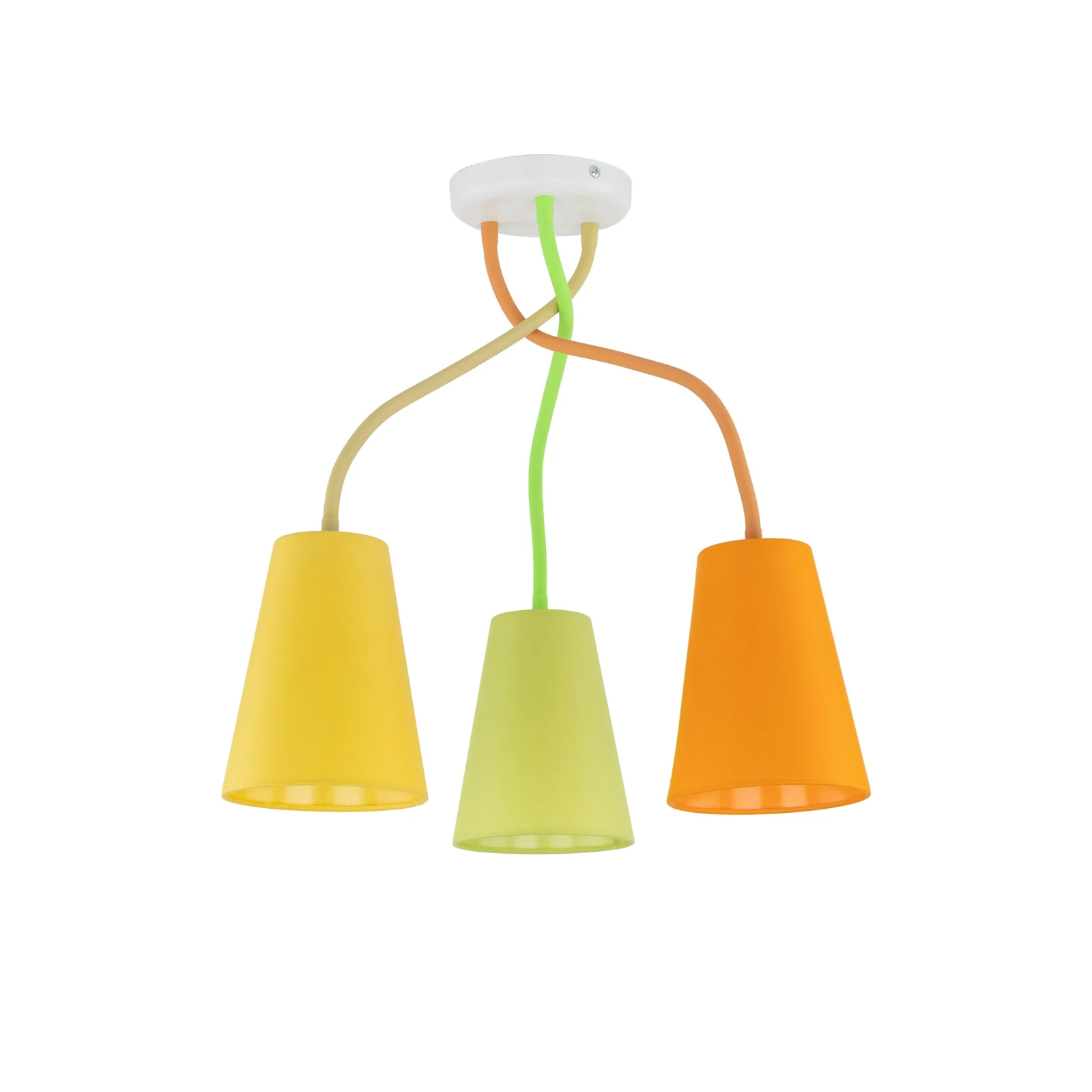 Ceiling light WIRE 3 – multicolor, adjustable lamp heads