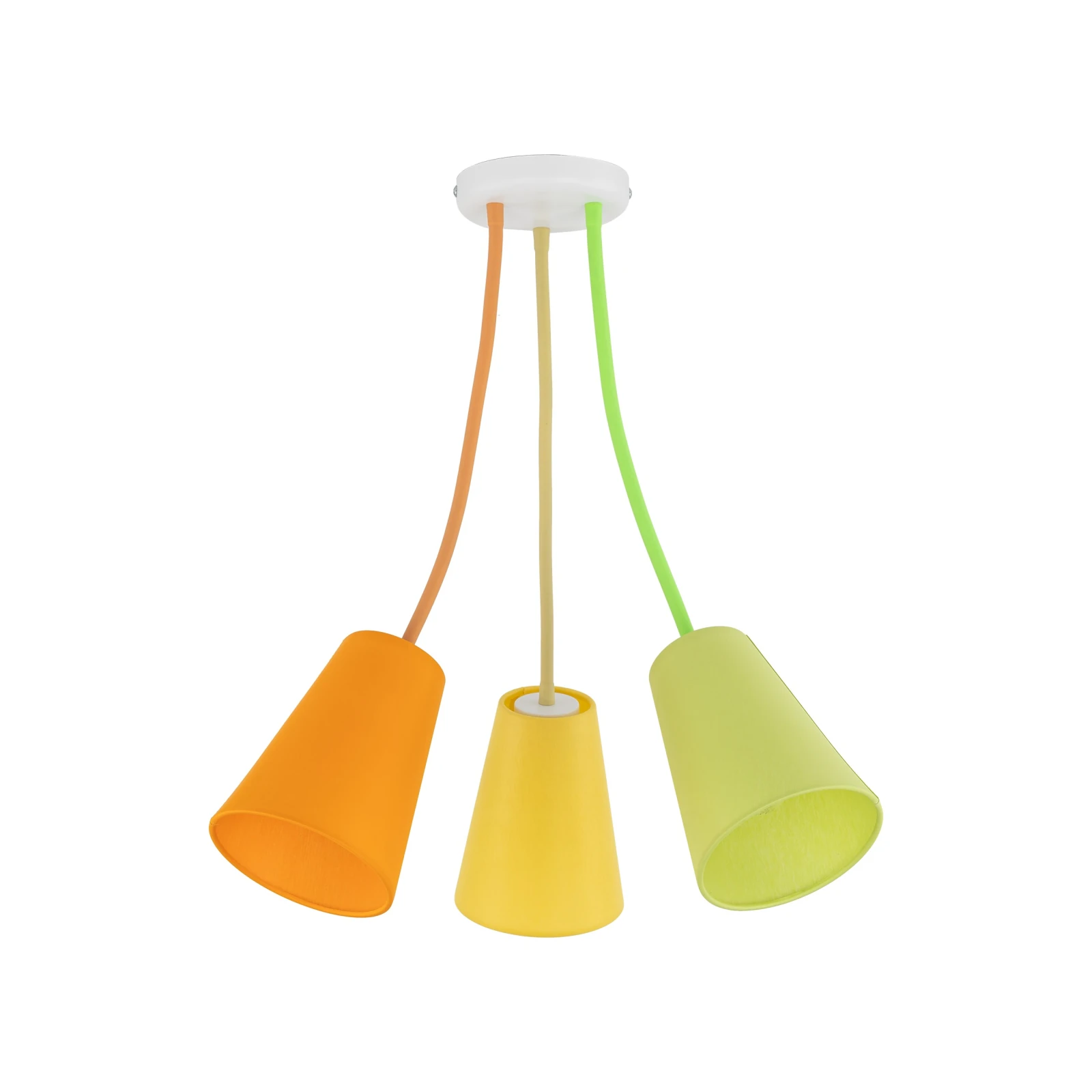 Ceiling light WIRE 3 – multicolor, adjustable lamp heads