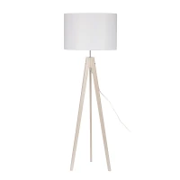 DOVE L floor lamp – white, fabric shade - Image 1