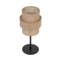 CALISTO JUTA table lamp – beige, black, double shade - Image 8