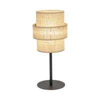 CALISTO JUTA table lamp – beige, black, double shade - Image 9