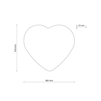 Lubinis ir sieninis šviestuvas HEART, širdies forma, 2 x E27 - Nuotrauka 6