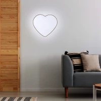 Lubinis ir sieninis šviestuvas HEART, širdies forma, 2 x E27 - Nuotrauka 1