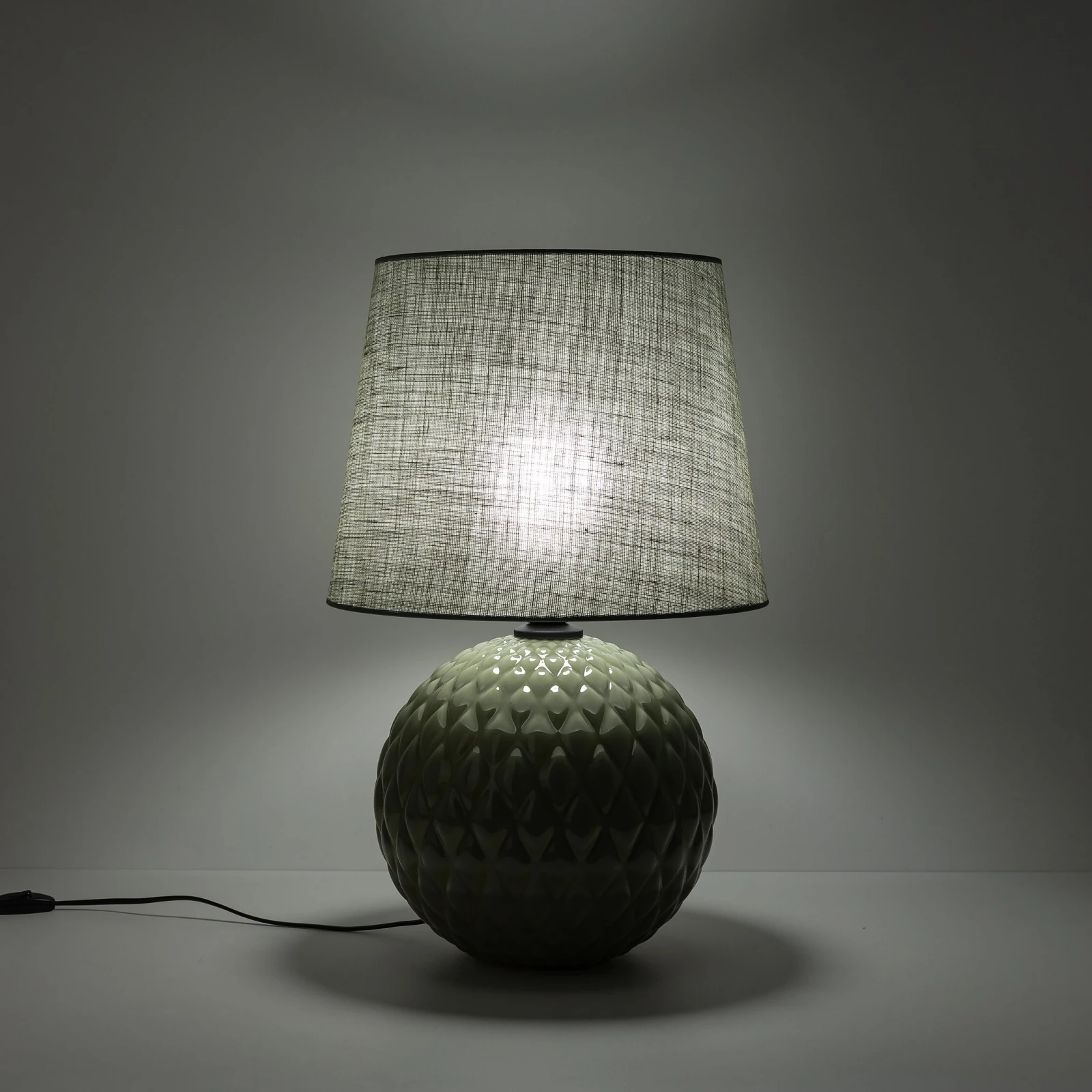 SANTANA 15 W table lamp – mint, quilted round base