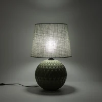 SANTANA 15 W table lamp – mint, quilted round base - Image 3