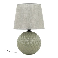SANTANA 15 W table lamp – mint, quilted round base - Image 13