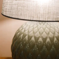 SANTANA 15 W table lamp – mint, quilted round base - Image 4