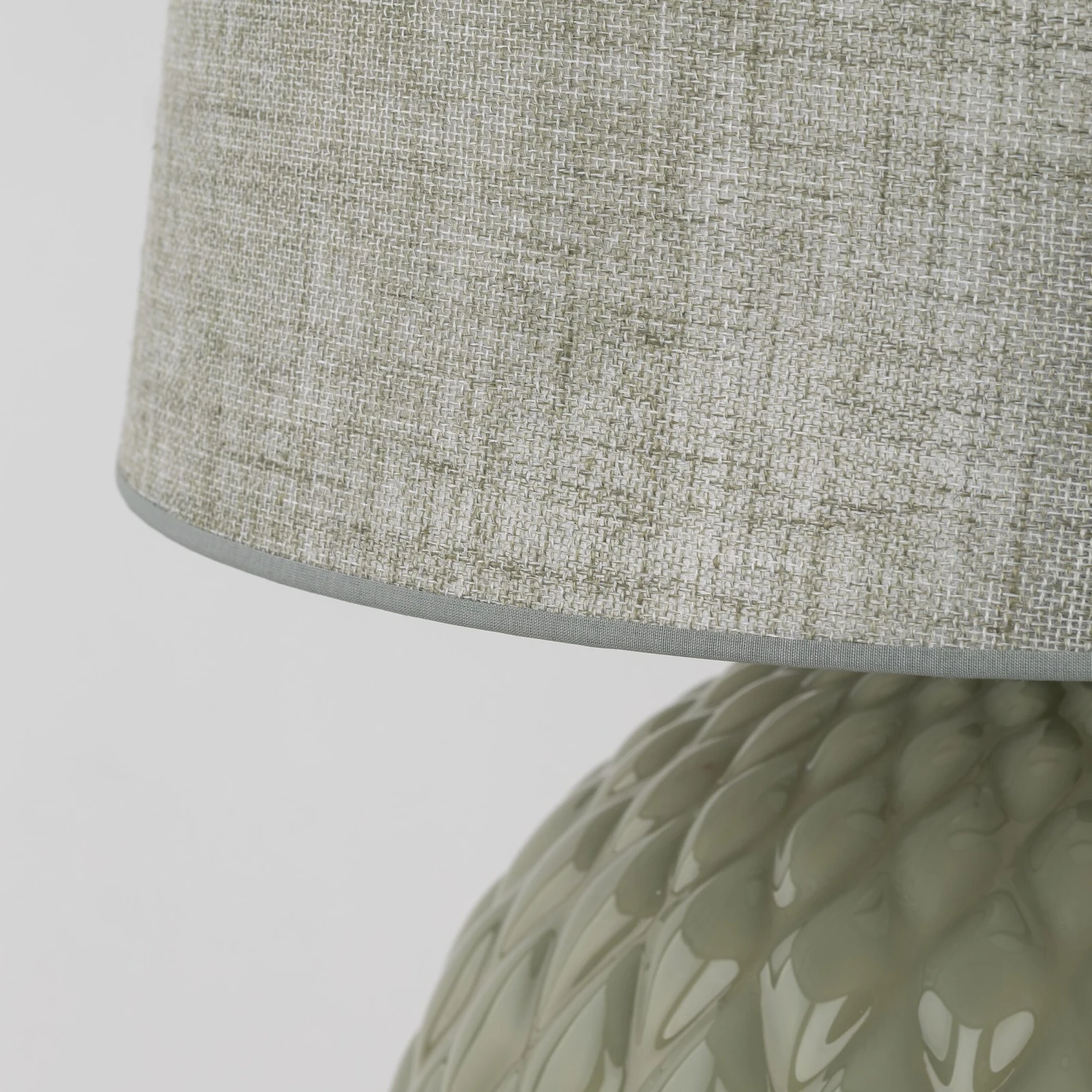 SANTANA 15 W table lamp – mint, quilted round base