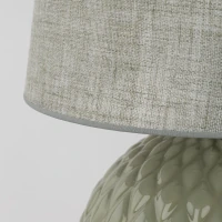 SANTANA 15 W table lamp – mint, quilted round base - Image 7