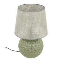 SANTANA 15 W table lamp – mint, quilted round base - Image 9
