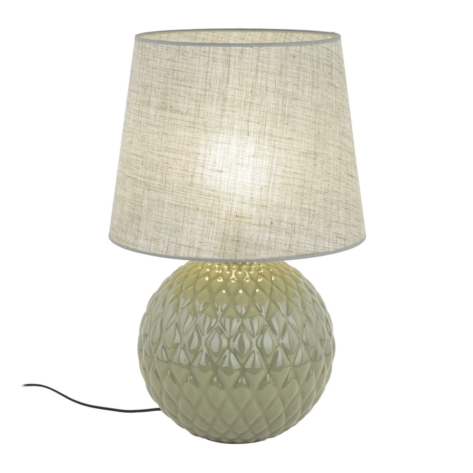 SANTANA 15 W table lamp – mint, quilted round base