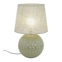 SANTANA 15 W table lamp – mint, quilted round base - Image 10