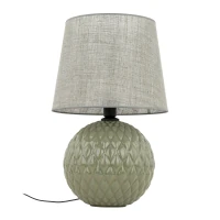SANTANA 15 W table lamp – mint, quilted round base - Image 11