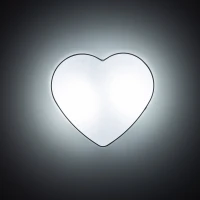 HEART 2x15 W ceiling and wall light – white heart shades - Image 3