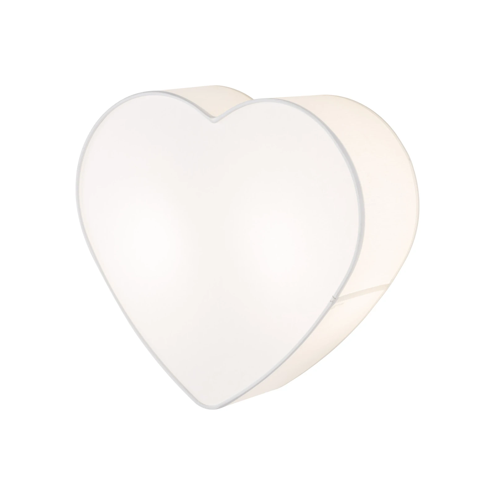 HEART 2x15 W ceiling and wall light – white heart shades