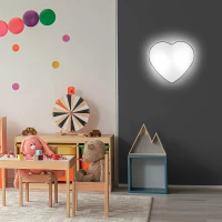 HEART 2x15 W ceiling and wall light – white heart shades - Image 1