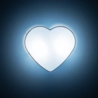 HEART 2x15 W ceiling and wall light – white and blue hearts - Image 3
