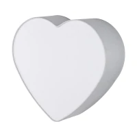 HEART 2x15 W ceiling and wall light – grey heart shades - Image 2
