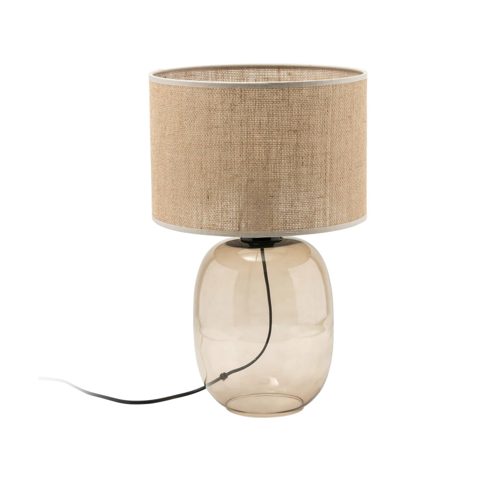 Table lamp 15 W – oval, topaz and beige, E27
