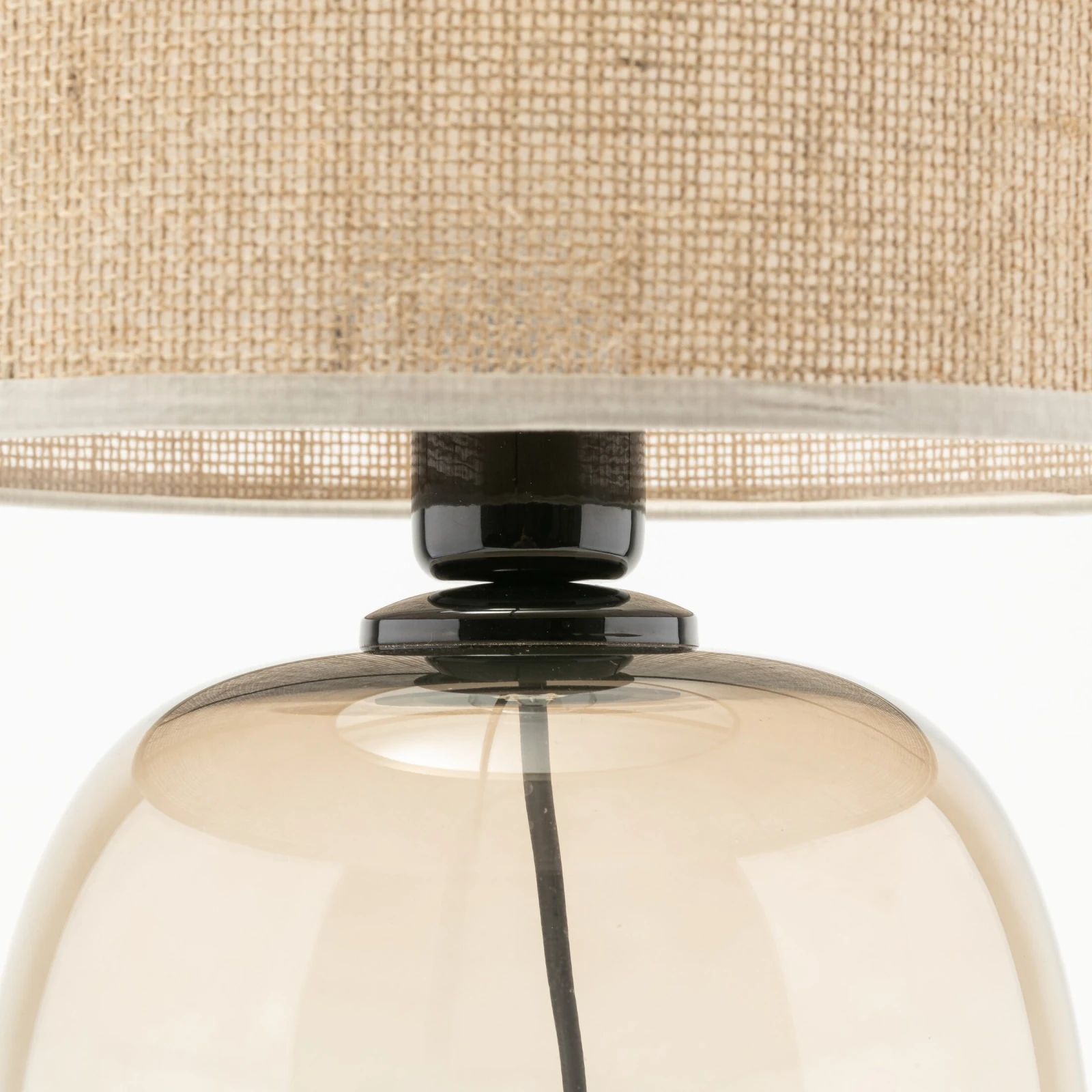 Table lamp 15 W – oval, topaz and beige, E27