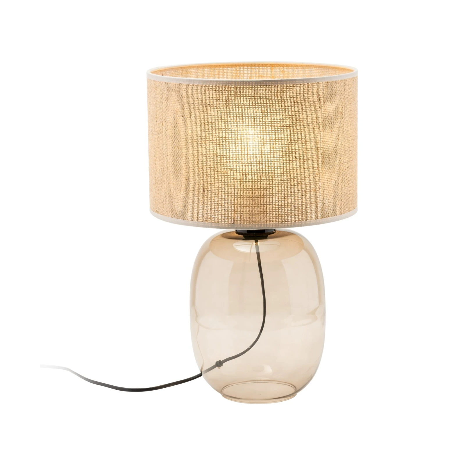 Table lamp 15 W – oval, topaz and beige, E27