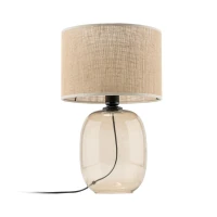 Table lamp 15 W – oval, topaz and beige, E27 - Image 8