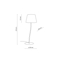 Table lamp 15 W – NICOLA, orange, E27 socket - Image 6