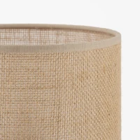 JUTA table lamp 1xE27 – natural fibre-look shade, black frame - Image 4