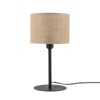 JUTA table lamp 1xE27 – natural fibre-look shade, black frame - Image 11