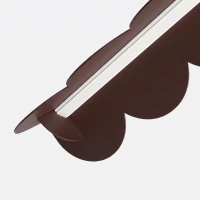Pakabinamas šviestuvas 131 cm/16W – banguota linija, rudas, CRI98 - Nuotrauka 9