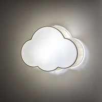 CLOUD lubinis ir sieninis šviestuvas, baltas ir smėlio, 2 x E27 - Nuotrauka 1