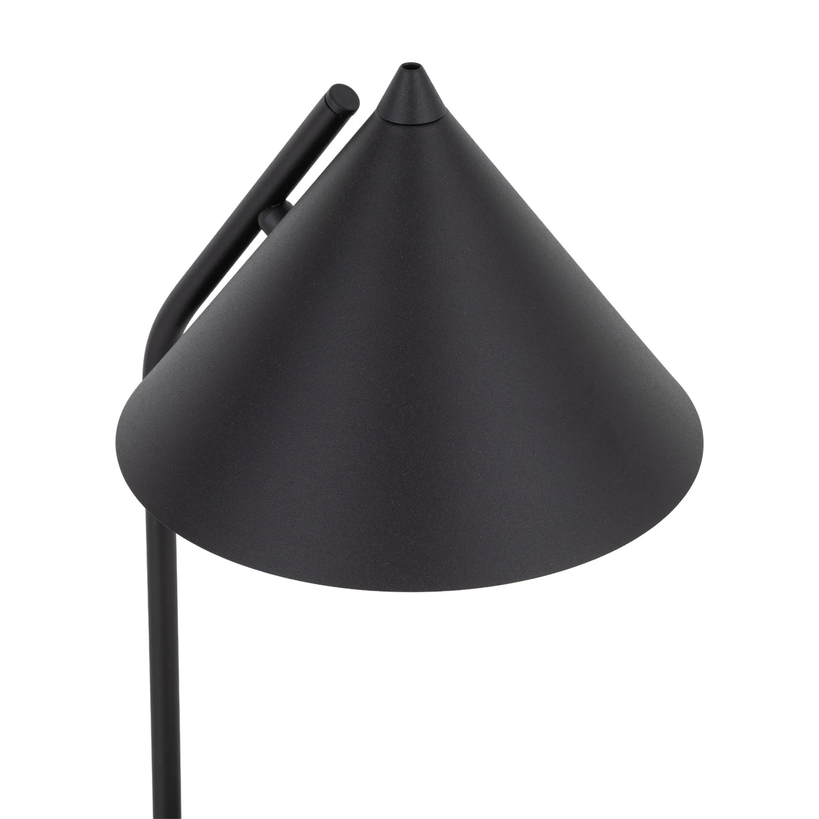 CONO table lamp – black conical shade, E27 socket