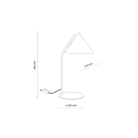 CONO table lamp – black conical shade, E27 socket - Image 8