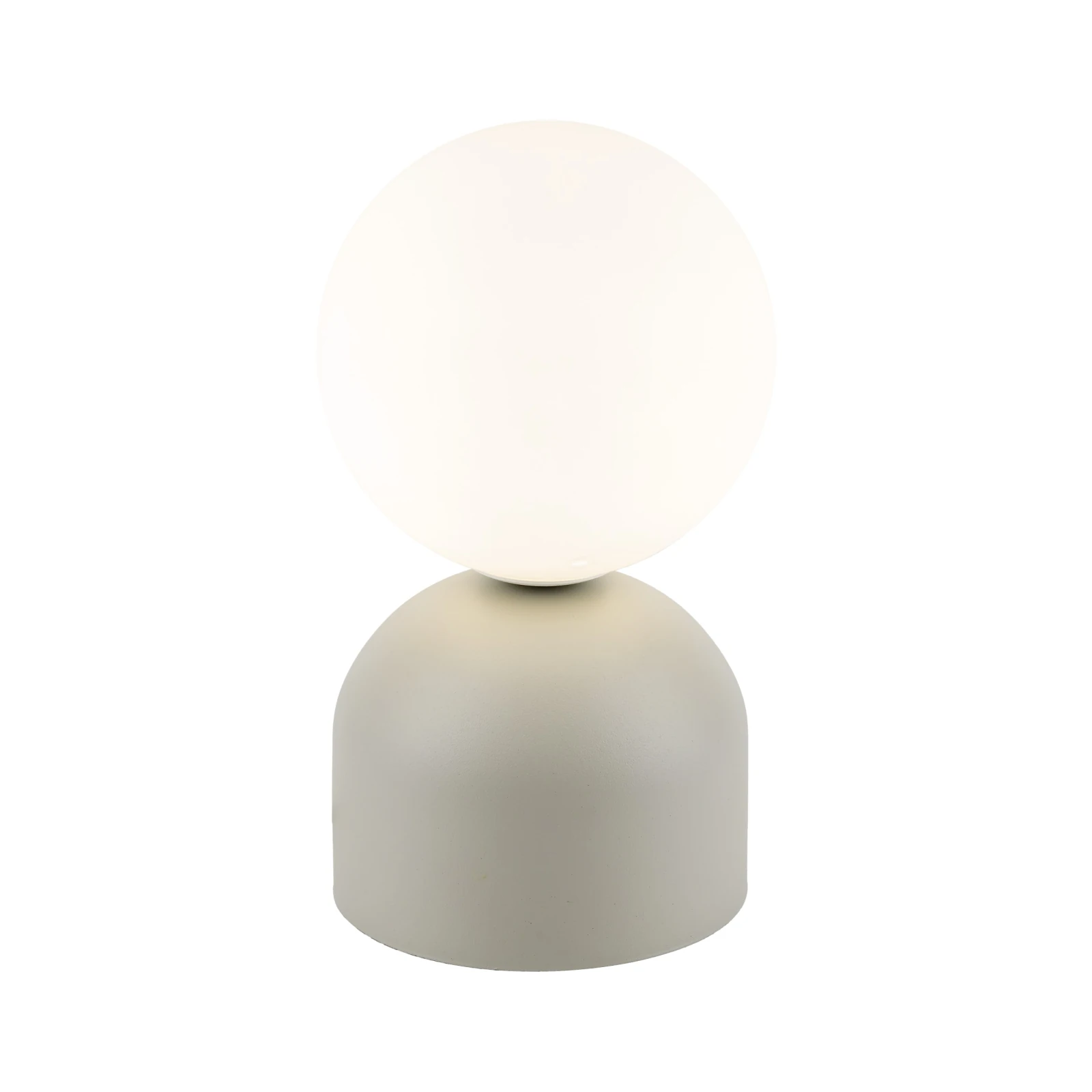 Table lamp 8 W – rounded form, beige, G9