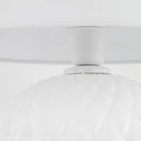 SANTANA 15 W table lamp – classic, white, E27 socket - Image 3