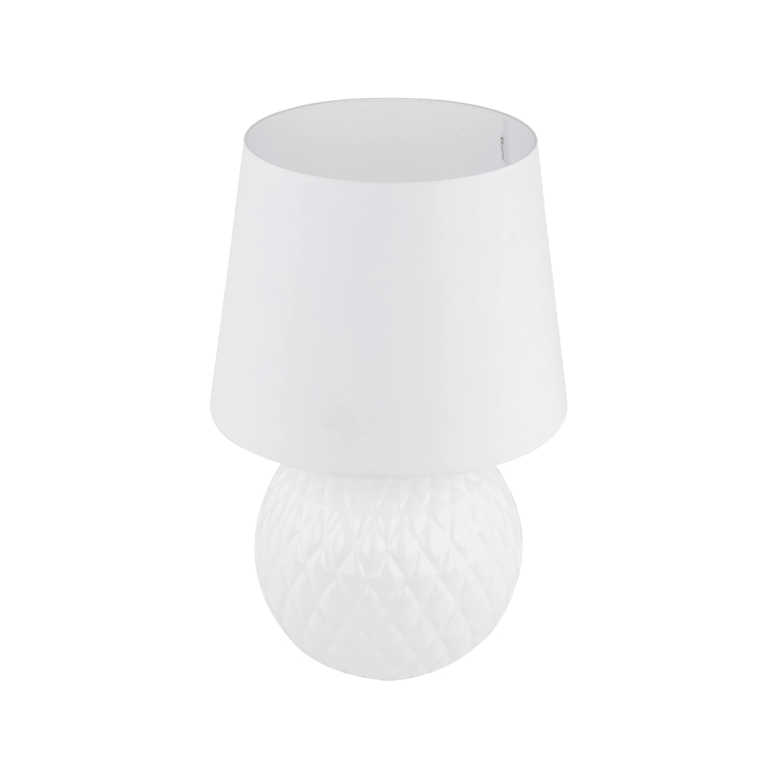 SANTANA 15 W table lamp – classic, white, E27 socket