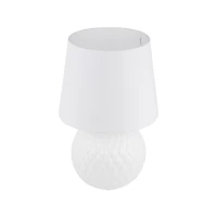 SANTANA 15 W table lamp – classic, white, E27 socket - Image 4