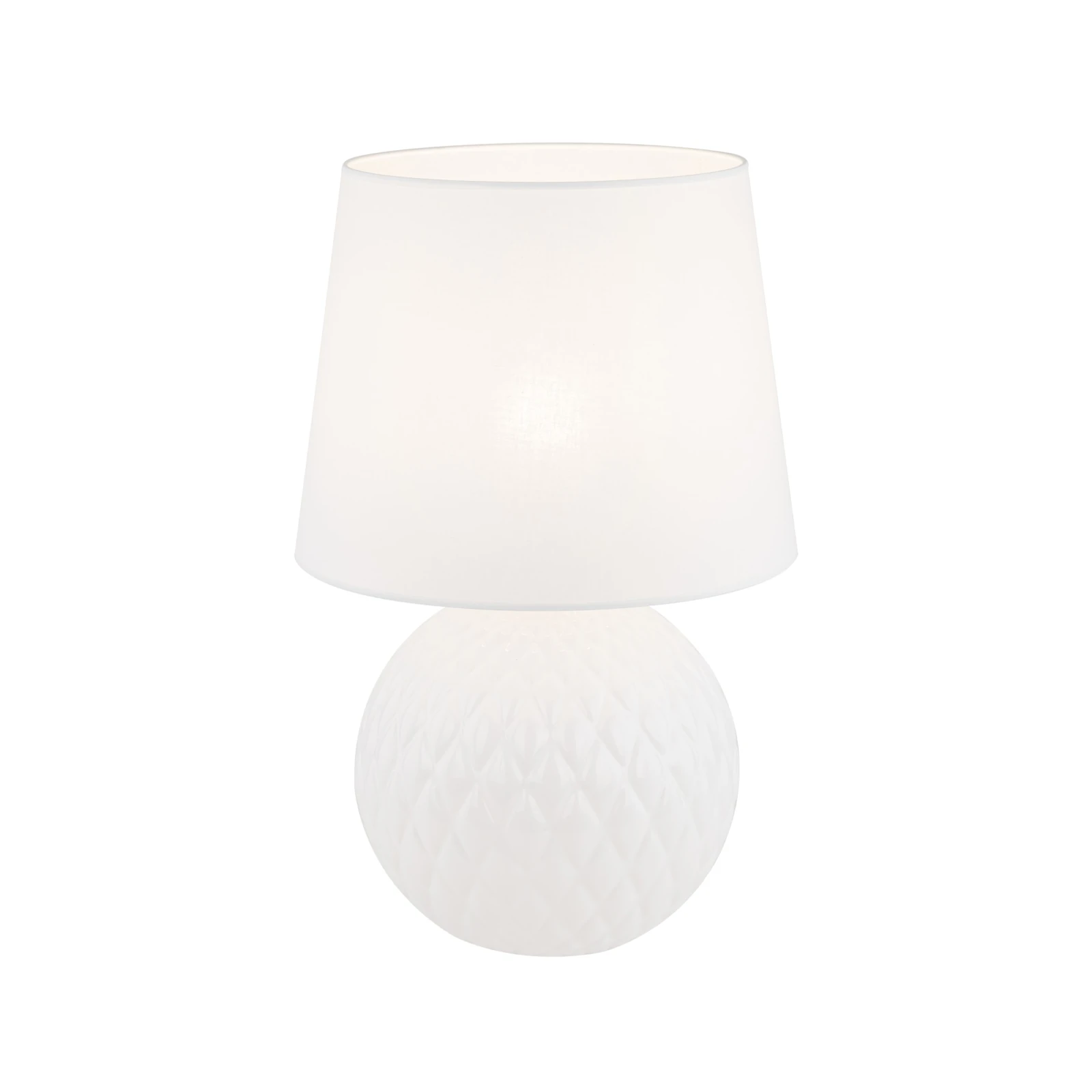 SANTANA 15 W table lamp – classic, white, E27 socket