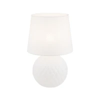 SANTANA 15 W table lamp – classic, white, E27 socket - Image 5
