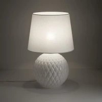 SANTANA 15 W table lamp – classic, white, E27 socket - Image 6
