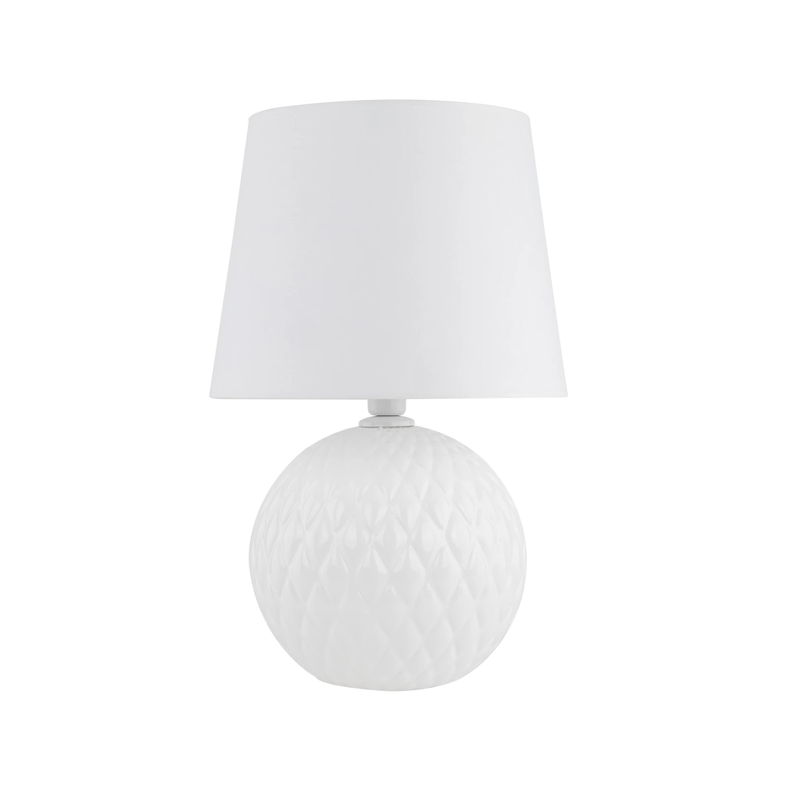 SANTANA 15 W table lamp – classic, white, E27 socket