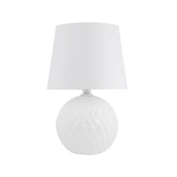 SANTANA 15 W table lamp – classic, white, E27 socket - Image 8