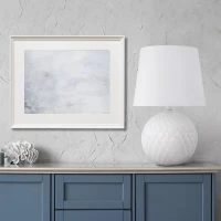 SANTANA 15 W table lamp – classic, white, E27 socket - Image 1