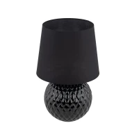 SANTANA 15 W table lamp – classic, black, E27 socket - Image 4