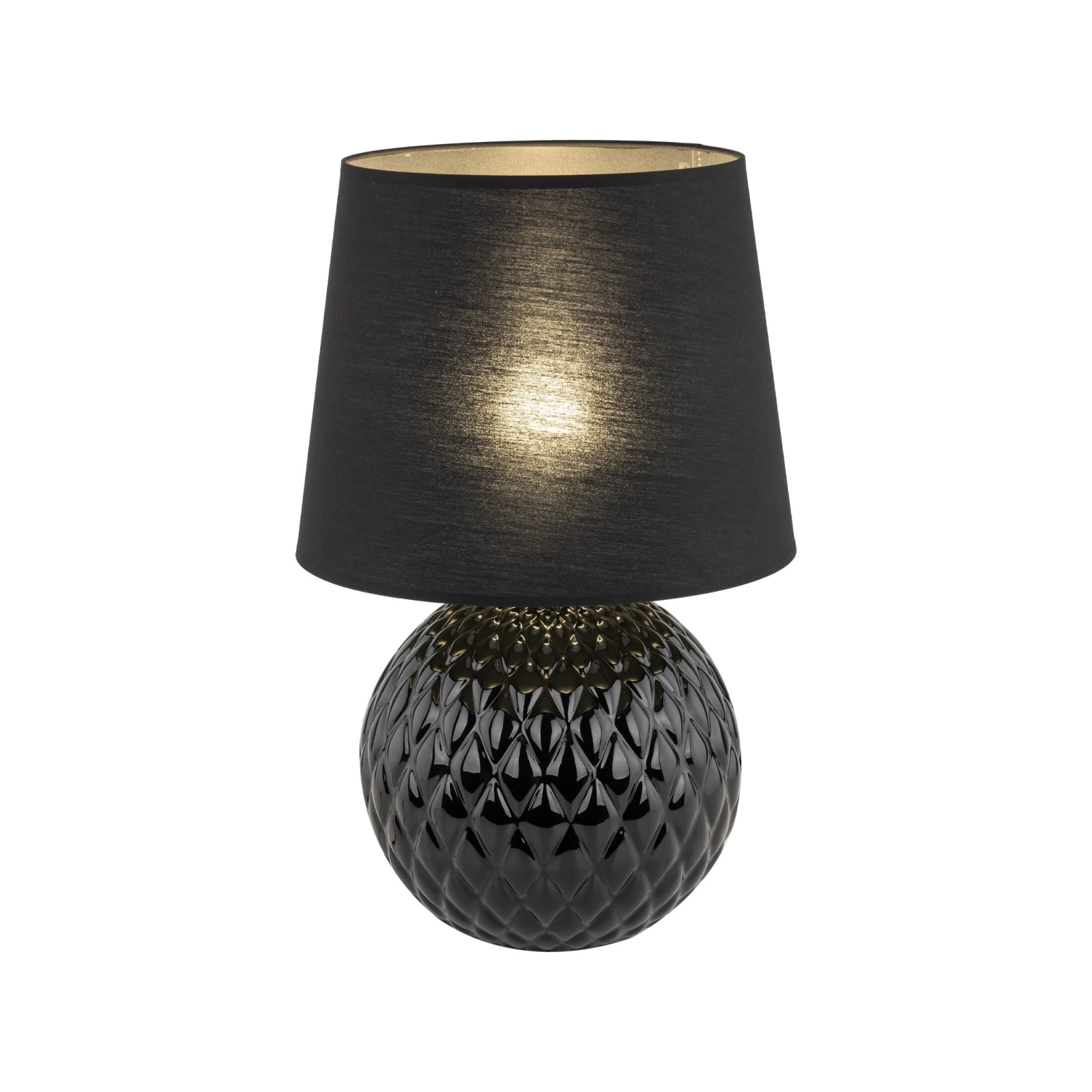 SANTANA 15 W table lamp – classic, black, E27 socket